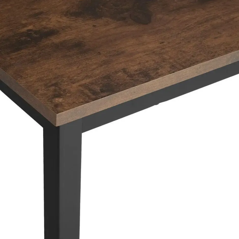 tectake Bureau Jenkins, Industrieel Hout Donker, Rustiek
