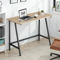 tectake Bureau Newton 100x50x77cm, Industrieel Licht Hout, Eiken Sonoma