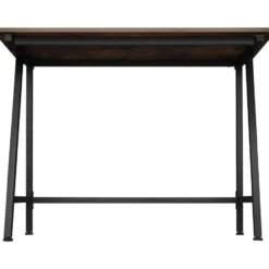 tectake Bureau Newton 100x50x77cm, Industrieel Hout Donker, Rustiek