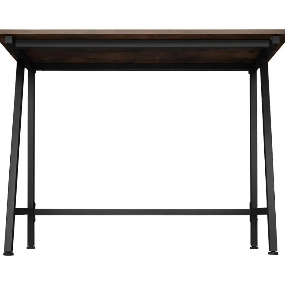 tectake Bureau Newton 100x50x77cm, Industrieel Hout Donker, Rustiek