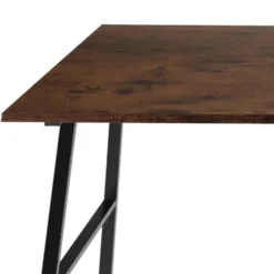 tectake Bureau Paisley 120x50x73,5cm, Industrieel Hout Donker, Rustiek