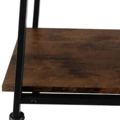 tectake Bureau Paisley 120x50x73,5cm, Industrieel Hout Donker, Rustiek