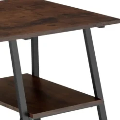 tectake Bureau Paisley 120x50x73,5cm, Industrieel Hout Donker, Rustiek