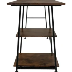 tectake Bureau Paisley 120x50x73,5cm, Industrieel Hout Donker, Rustiek