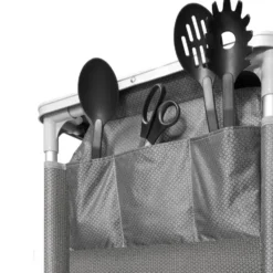 tectake - Campingkeuken 97x47,5x78cm, Grijs