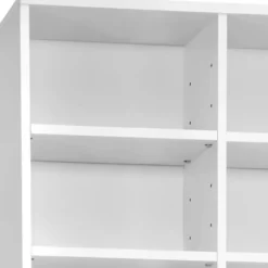tectake - CD DVD kast - Opslagruimte voor 820 CD's - Wit - 180x102x24 cm