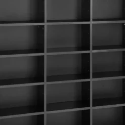 tectake - CD DVD kast - Zwart - 820 CD Opslag - 27 Vakken - 180x102cm