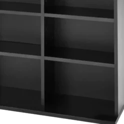 tectake - CD DVD kast - Zwart - 820 CD Opslag - 27 Vakken - 180x102cm