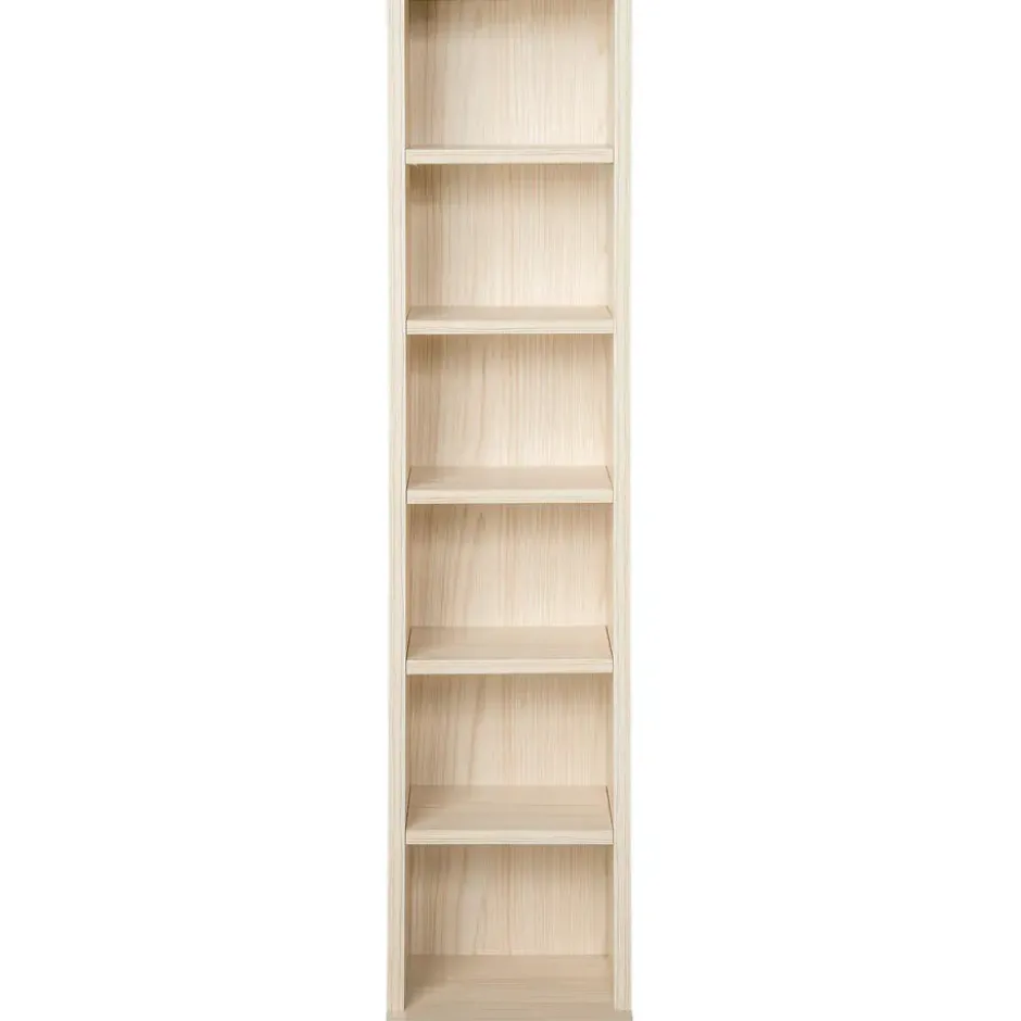 tectake CD mediakast met 6 vakken 90x21x20cm, Beuken