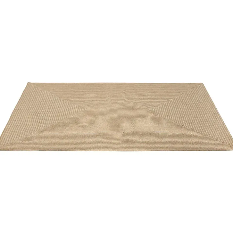 tectake® Gevlochten vloerkleed Vibe van jute, boho-stijl 120 x 170 cm