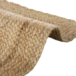 tectake® Handgeweven vloerkleed Glim van jute, boho-stijl 160 x 230 cm