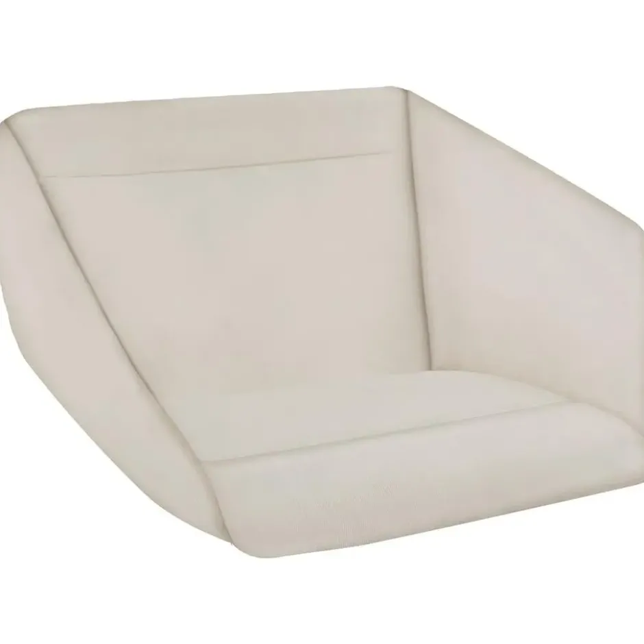tectake Hangstoel Beige - Superzacht Groot Kussen - Stabiel Stalen Frame