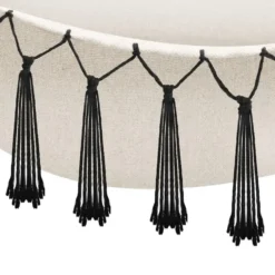 tectake Hangstoel Malika, boho-stijl, draagkracht 150kg, Beige