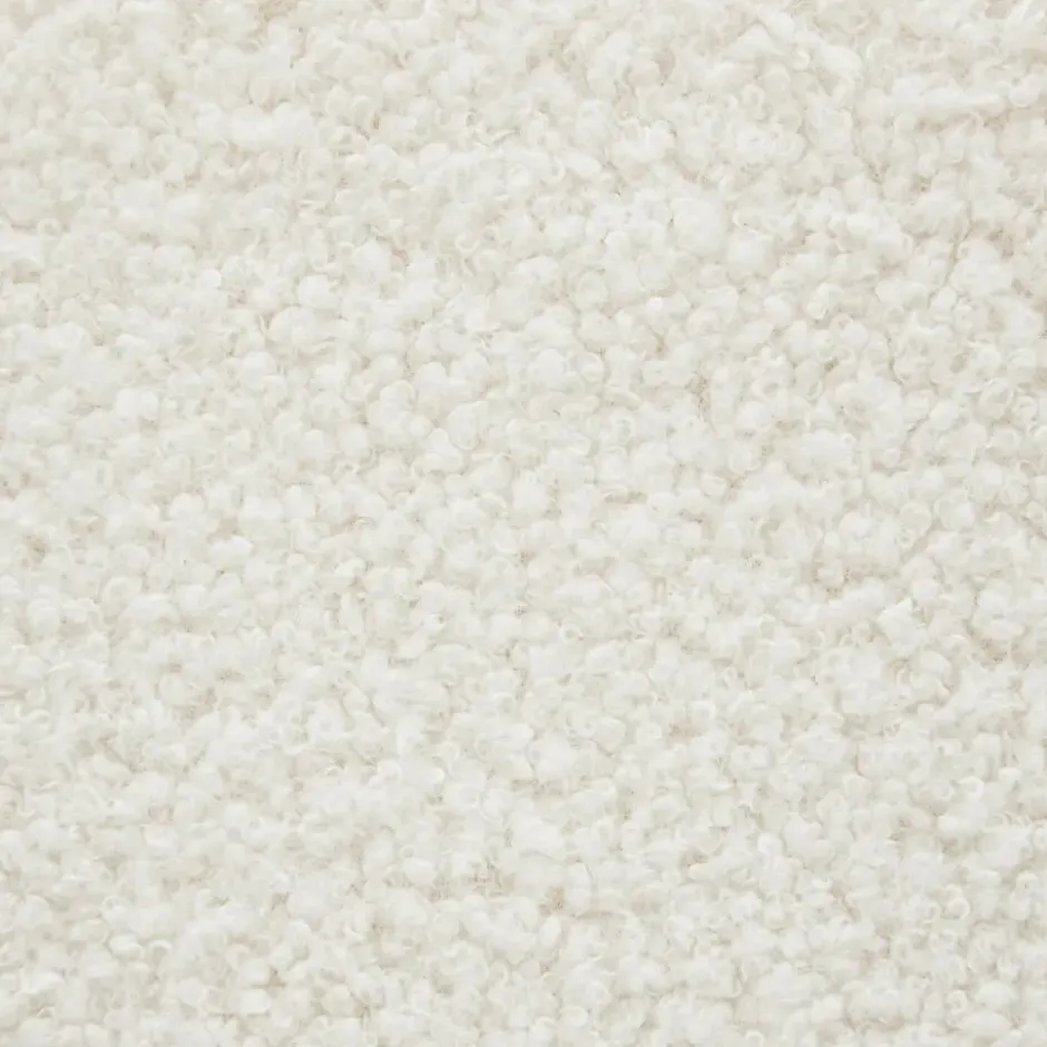 tectake Hocker Altu XL, gestoffeerd, opbergruimte, Bouclé Crèmewit