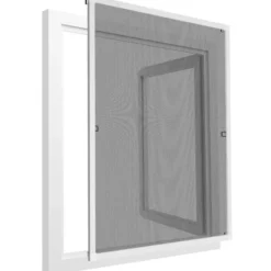 tectake Hor met aluminiumframe voor ramen - 130 x 150 cm - Wit