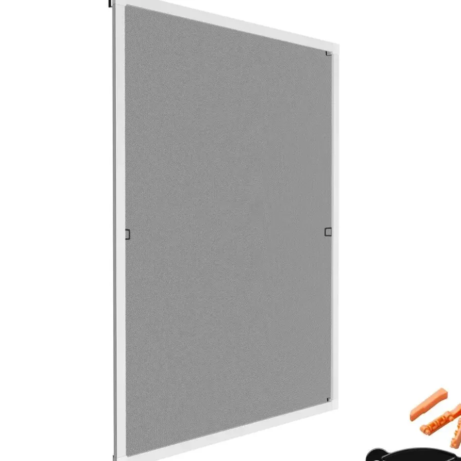 tectake Hor met aluminiumframe voor ramen - 120 x 140 cm - Wit