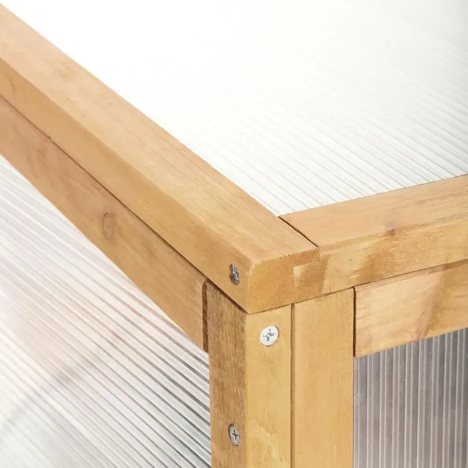 tectake Houten kweekbak voor hoge plantenbak 115x53x34cm, Bruin