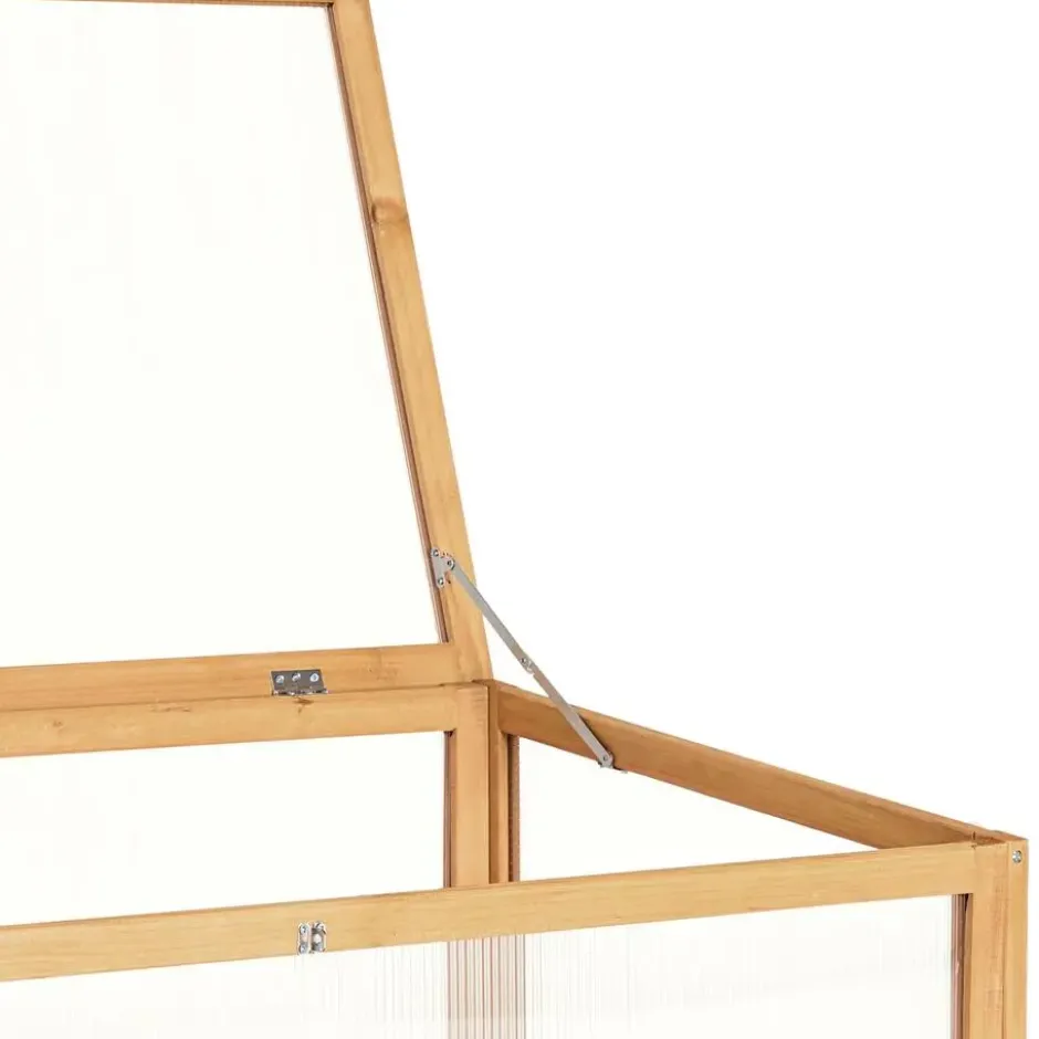 tectake Houten kweekbak voor hoge plantenbak 115x53x34cm, Bruin