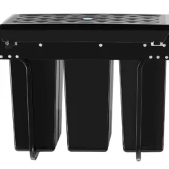 tectake Inbouw prullenbak Ashlyn, 3-voudige scheiding, 30L, telescooprails