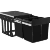 tectake Inbouw prullenbak Ashlyn, 2-voudige scheiding, 30L, telescooprails