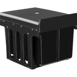 tectake Inbouw prullenbak Ashlyn, 2-voudige scheiding, 30L, telescooprails