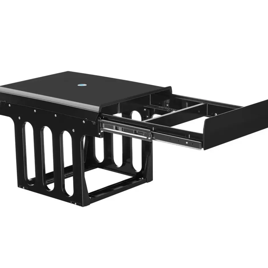 tectake Inbouw prullenbak Ashlyn, 2-voudige scheiding, 30L, telescooprails