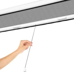 tectake Insectenwerend rolgordijn - 110 x 160 cm - Wit