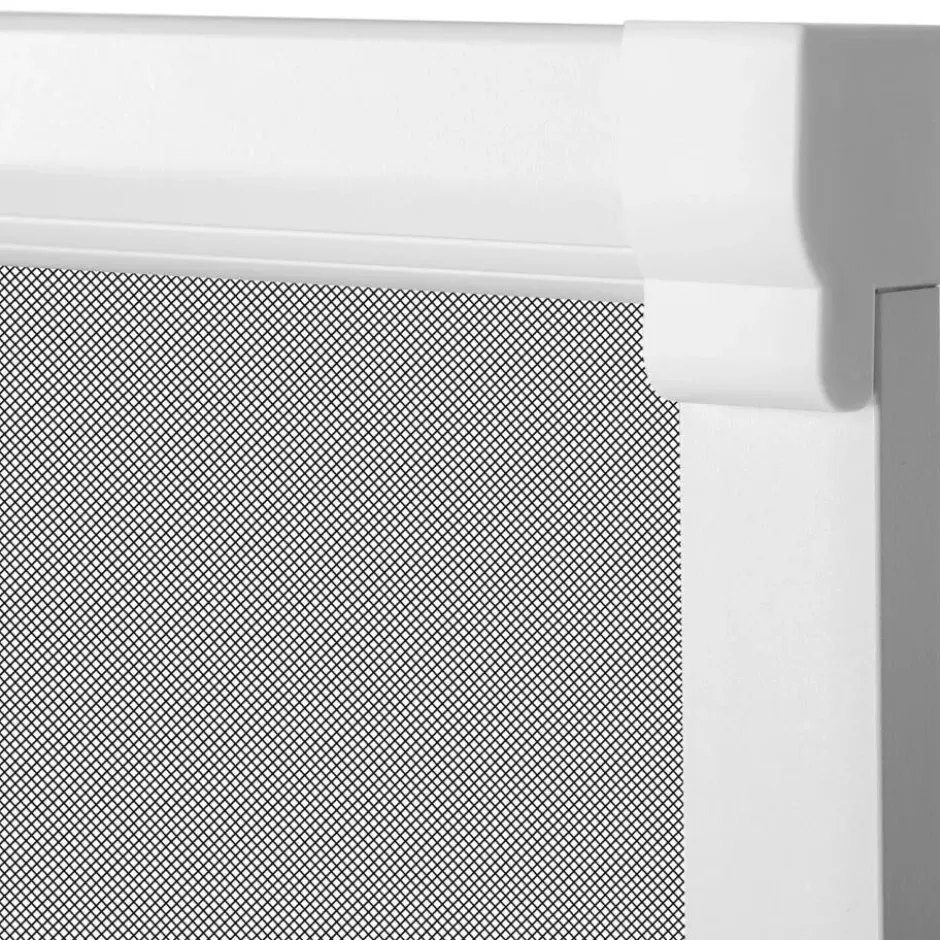 tectake Insectenwerend rolgordijn - 110 x 160 cm - Wit