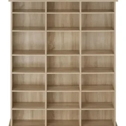 tectake Kast Stevie 105,5x19x136,5cm, Licht Hout, Eiken Sonoma