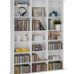 tectake Kast Stevie 105,5x19x136,5cm, Mat Wit