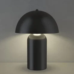 tectake Kleine retro-tafellamp Kade, dimbaar, Zwart