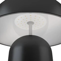 tectake Kleine retro-tafellamp Kade, dimbaar, Zwart