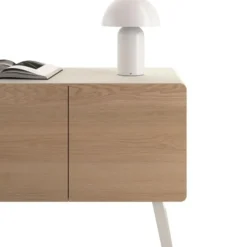 tectake Kleine retro-tafellamp Kade, dimbaar, Wit