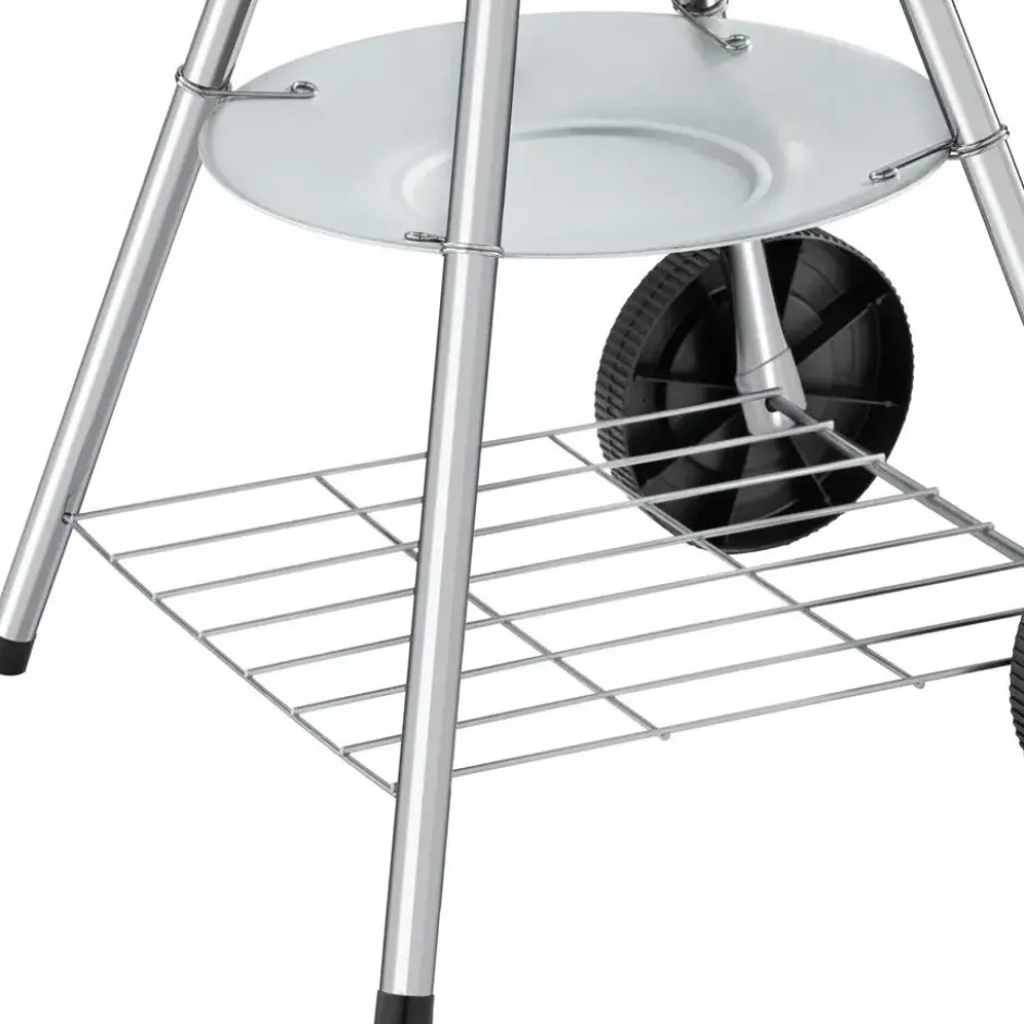 tectake Kogelbarbecue - Stalen Frame - Wielen - Met Asbak - 51,5x44,5cm