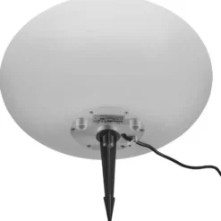tectake Kogellamp Luminous Eye, LED, met afstandsbediening, Wit