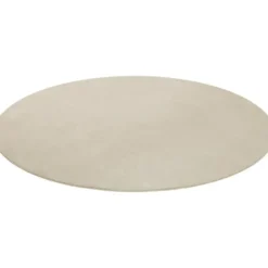 tectake® Kortpolig vloerkleed Soft Zone Ø 120 cm - Beige
