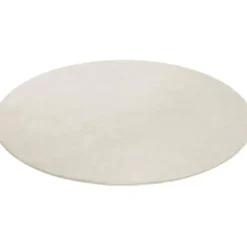 tectake® Kortpolig vloerkleed Soft Zone Ø 120 cm - Crème