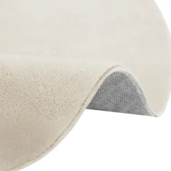tectake® Kortpolig vloerkleed Soft Zone Ø 120 cm - Crème