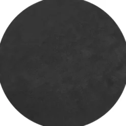 tectake® Kortpolig vloerkleed Soft Zone Ø 120 cm - Antraciet