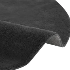 tectake® Kortpolig vloerkleed Soft Zone Ø 120 cm - Antraciet