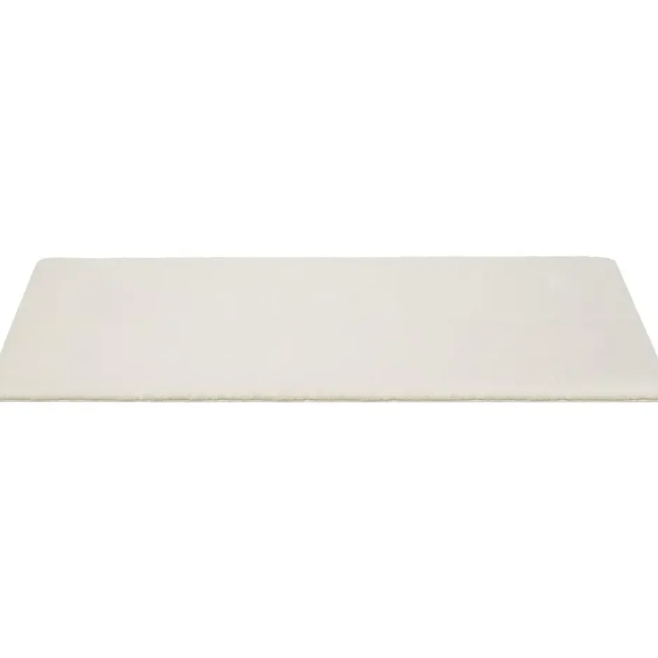 tectake® Kortpolig vloerkleed Soft Zone 60 x 110 cm - Crème