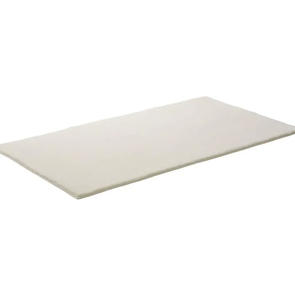 tectake® Kortpolig vloerkleed Soft Zone 60 x 110 cm - Crème