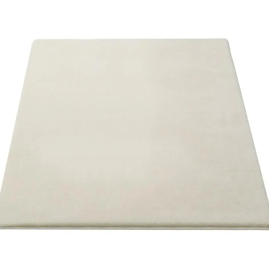 tectake® Kortpolig vloerkleed Soft Zone 60 x 110 cm - Crème