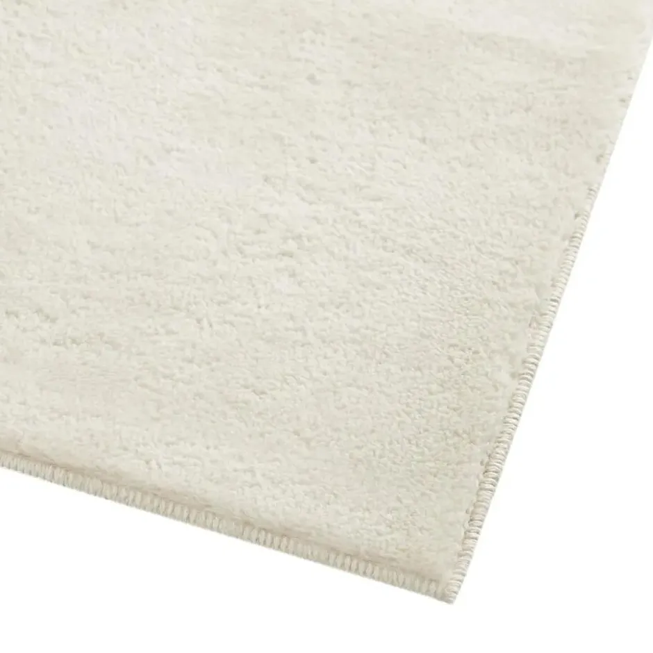 tectake® Kortpolig vloerkleed Soft Zone 60 x 110 cm - Crème