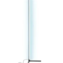 tectake LED-vloerlamp Spectra, 16 miljoen kleuren, 200+ lichtmodi, Zwart / Wit