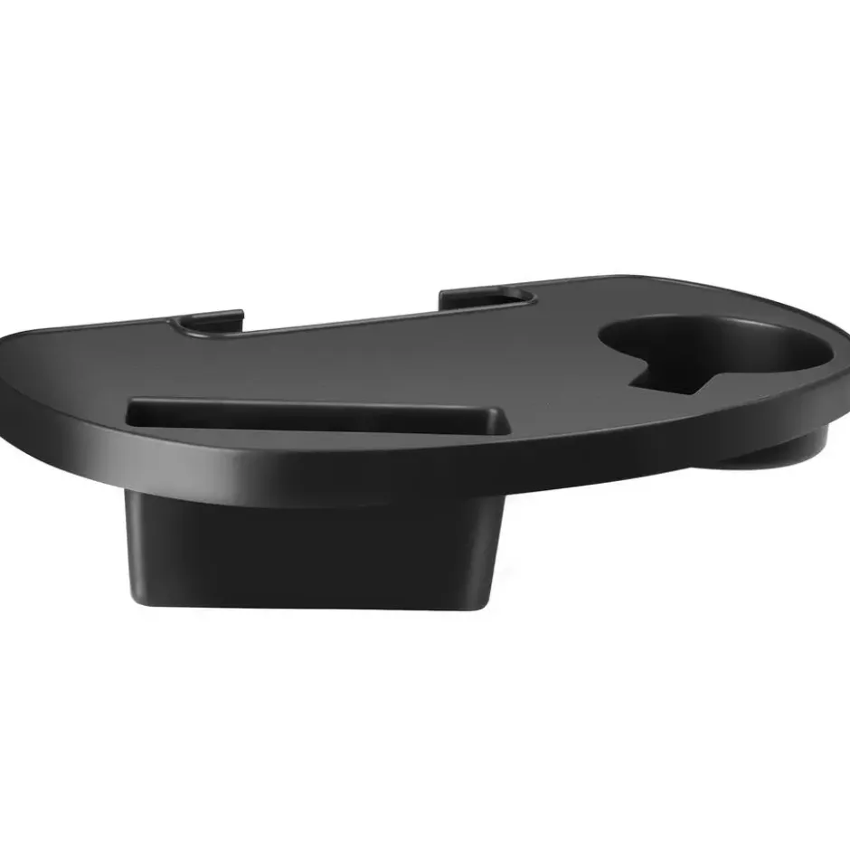 tectake Ligstoel Cloud II met zonnekap, opvouwbaar, Lichtgrijs