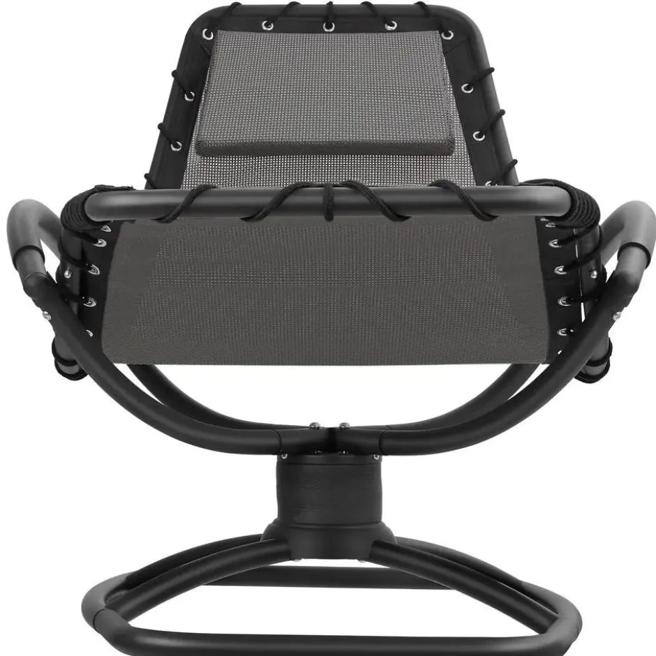 tectake Ligstoel Toulon, ergonomisch, schommelfunctie, Grijs