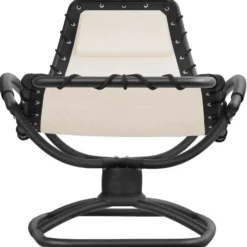 tectake Ligstoel Toulon, ergonomisch, schommelfunctie, Beige