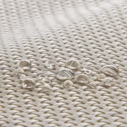 tectake Ligstoel Toulon, ergonomisch, schommelfunctie, Beige