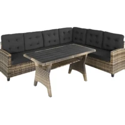 tectake - Loungeset Catania - wicker - naturel